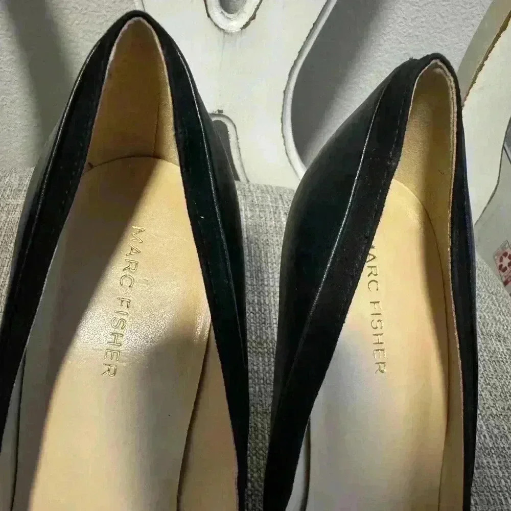 Marc Fisher Black Codie Heel Size 10M - Picture 5 of 10